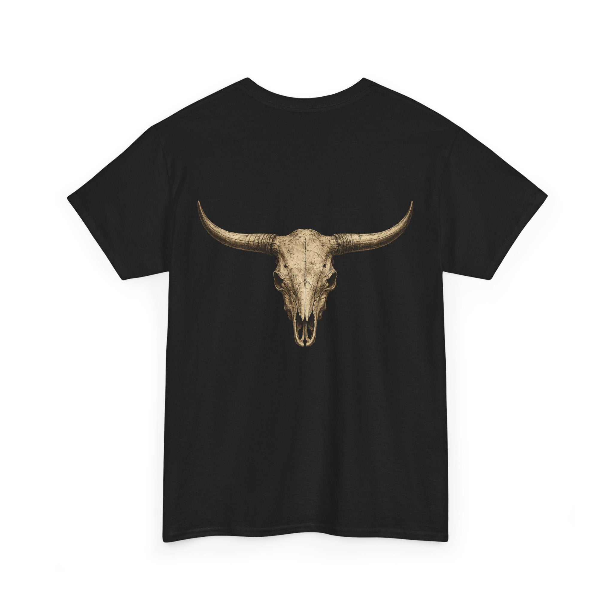 Cowboy Longhorn Skull T-Shirt — Western Ranch Graphic Tee