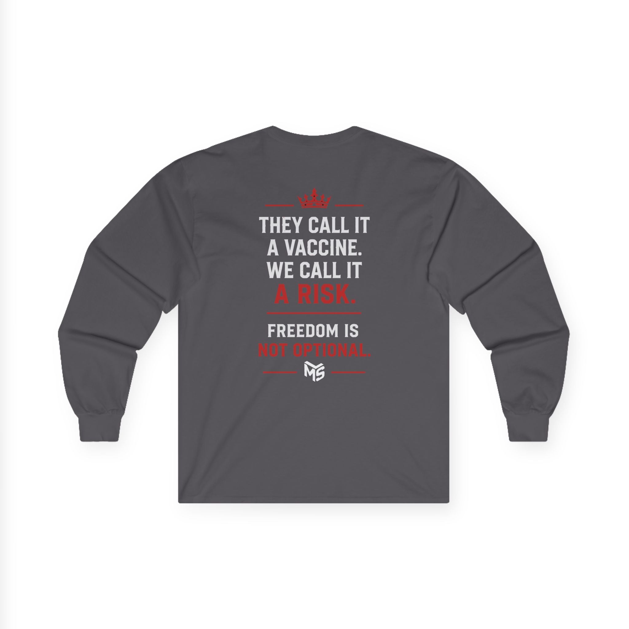Anti-Vaccine Statement Long Sleeve Tee — "Just Say No to mRNA Jabs"