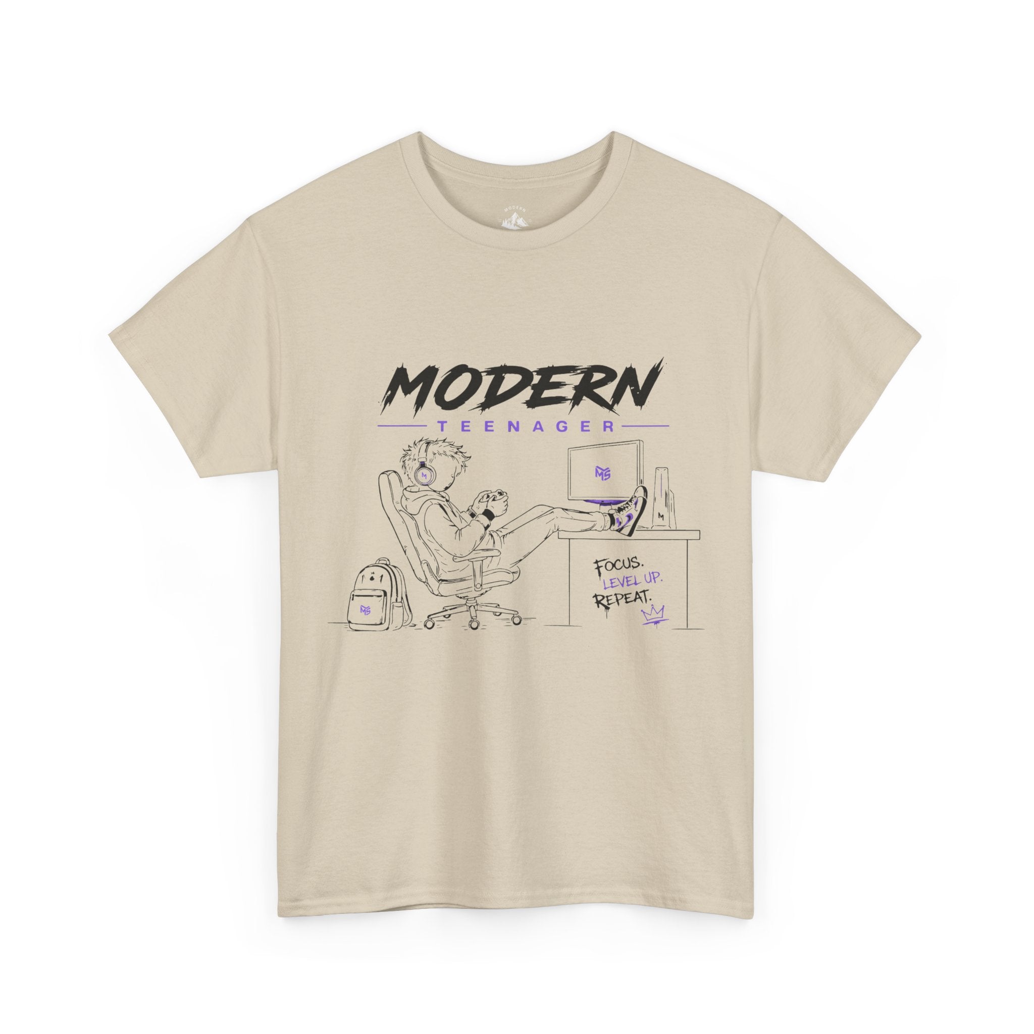 Modern Teenager Graphic Tee — Minimalist Office Humour T-Shirt
