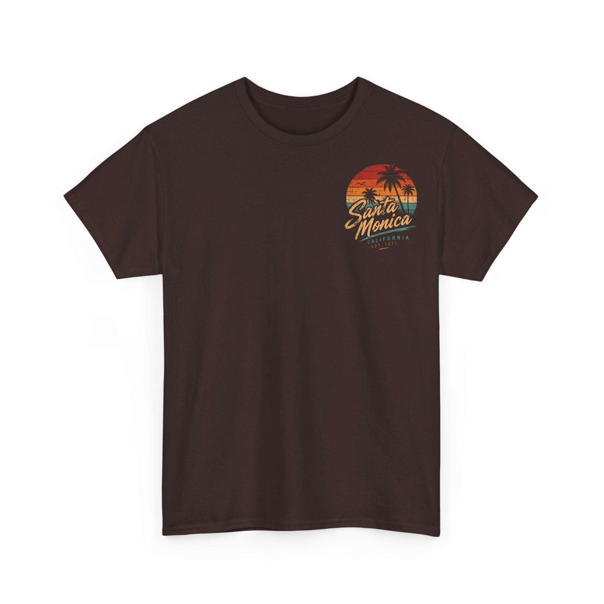 Santa Monica Boulevard Vintage Beach Cruiser Tee — Sunset California Surf Shirt