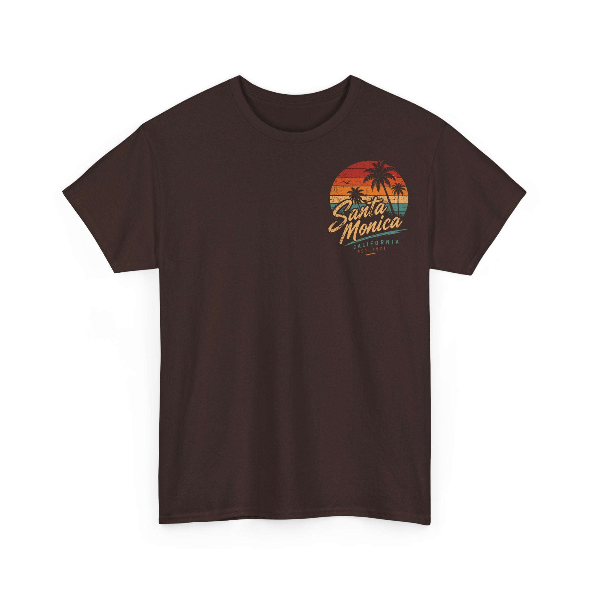 Santa Monica Boulevard Sunset Low Rider Tee — Vintage Beach Bicycle T-Shirt
