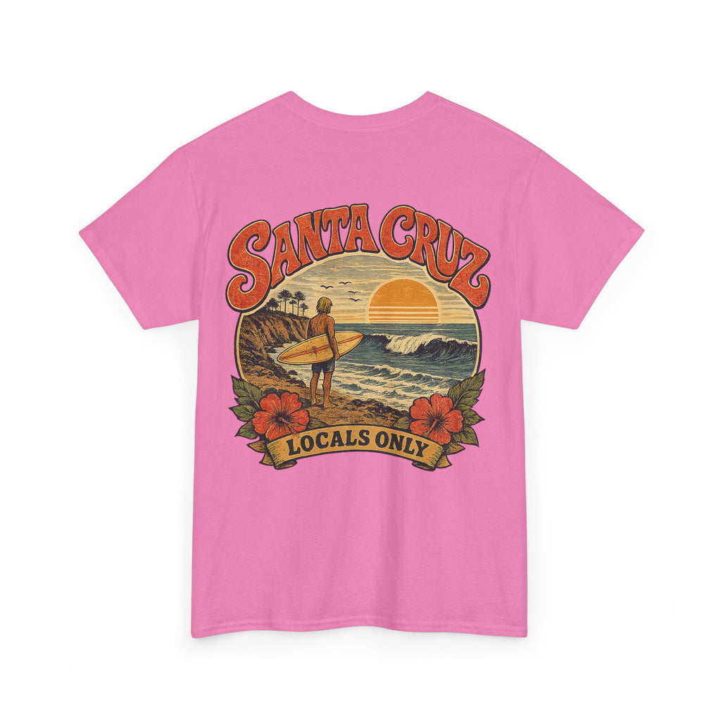 Santa Cruz Surf Tee – "Locals Only" Vintage Sunset T‑Shirt