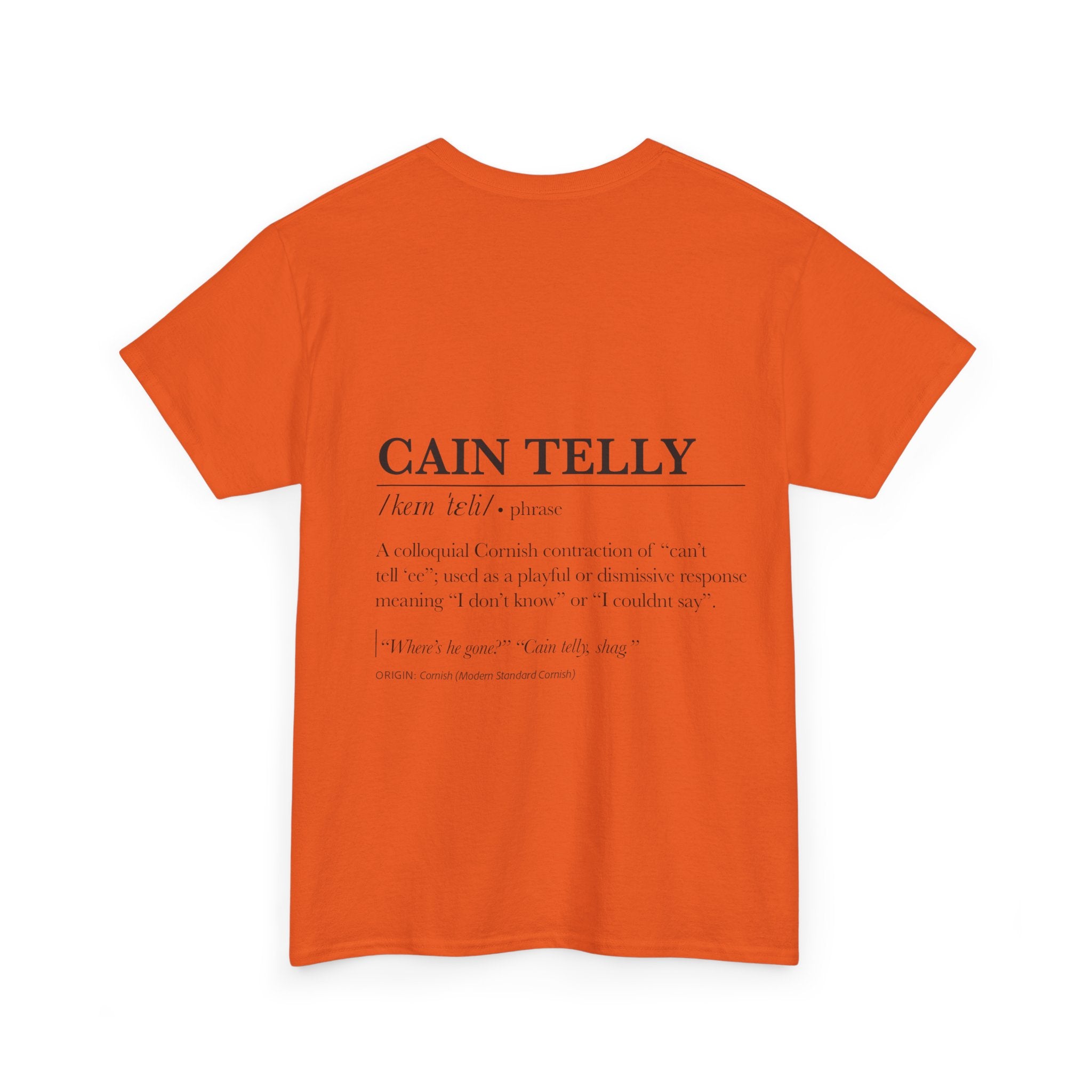 T-Shirt — 'Wasson Shag' Cornish Dictionary Unisex Tee