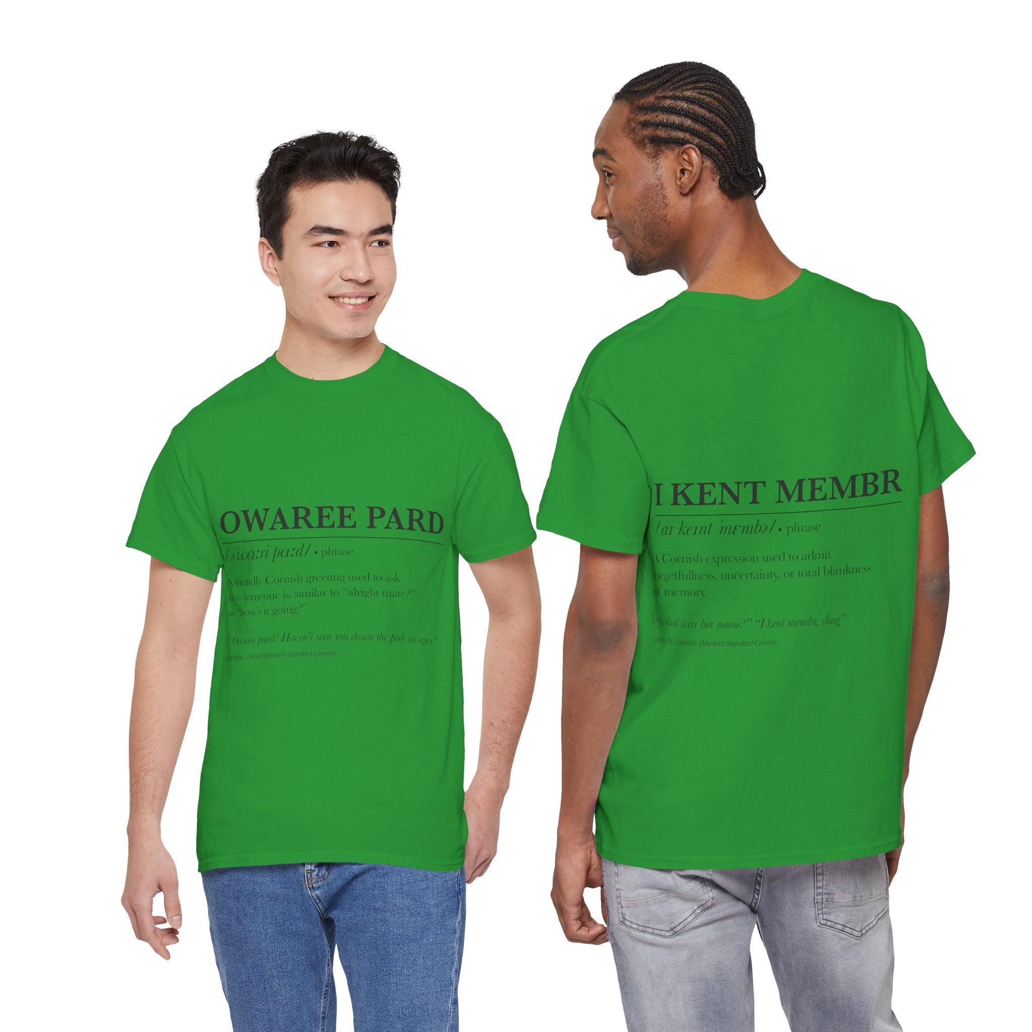 'Owaree Pard - IKent Membr' Cornish Dictionary unisex Tee