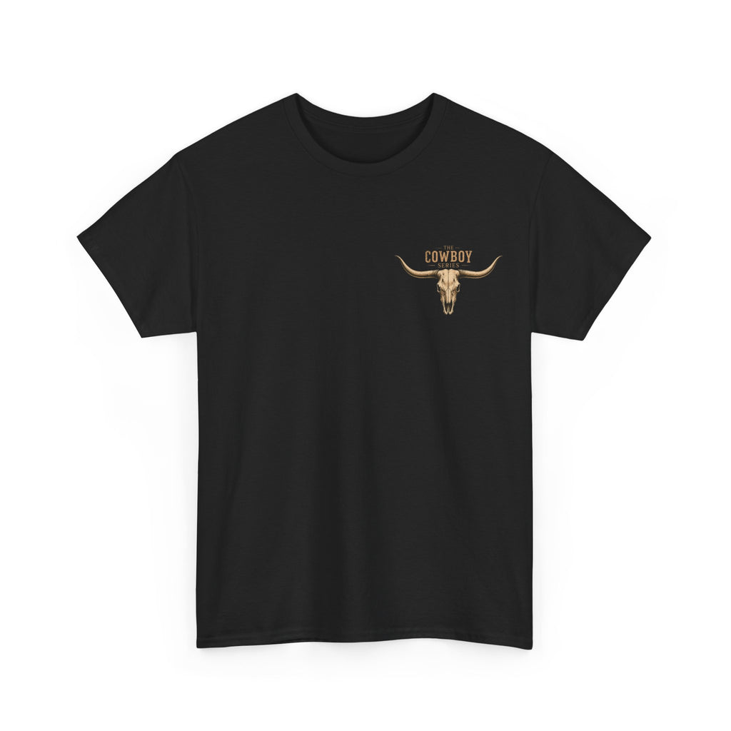 Railway Station Wyoming T-Shirt — Vintage Cowboy Skull Tee