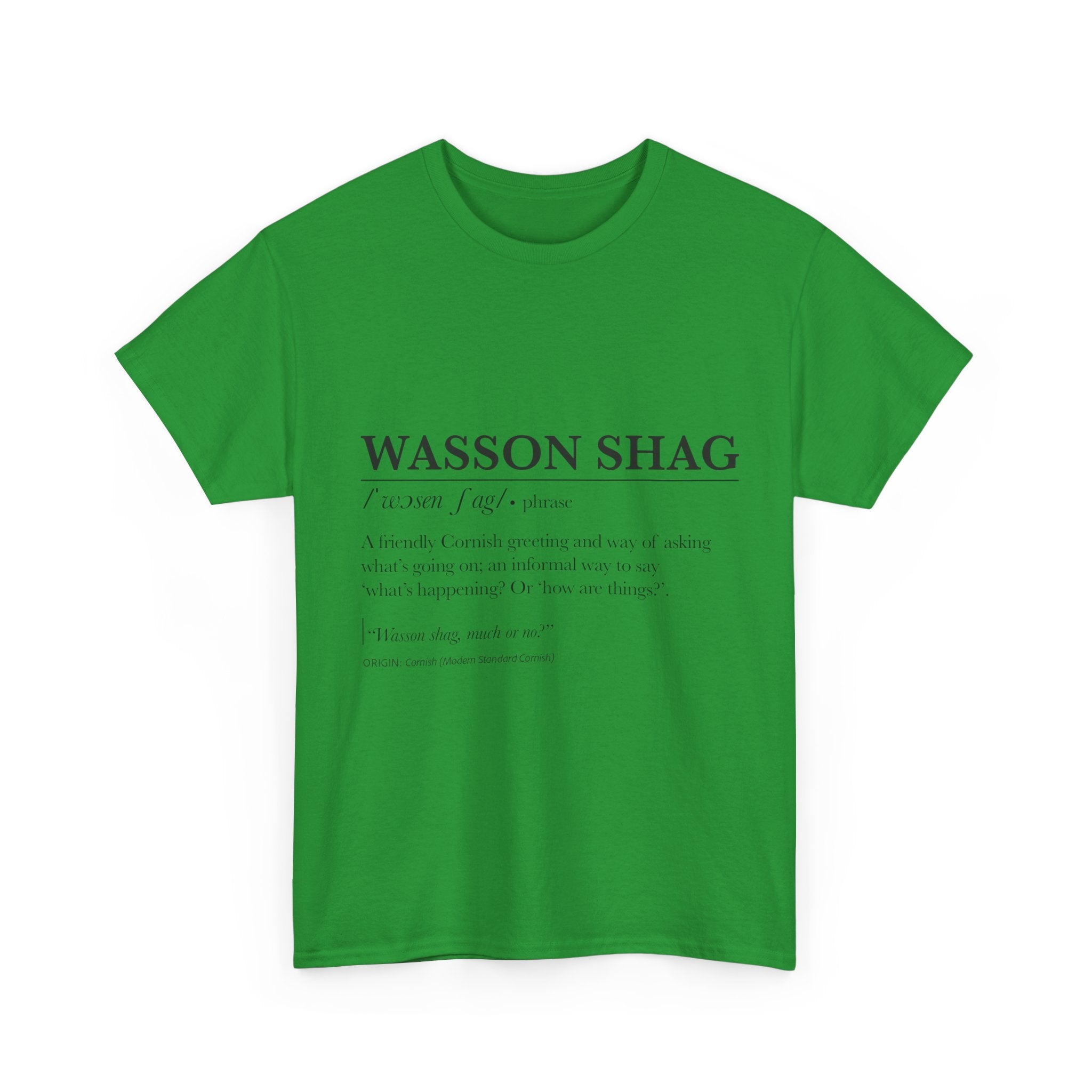 T-Shirt — 'Wasson Shag' Cornish Dictionary Unisex Tee