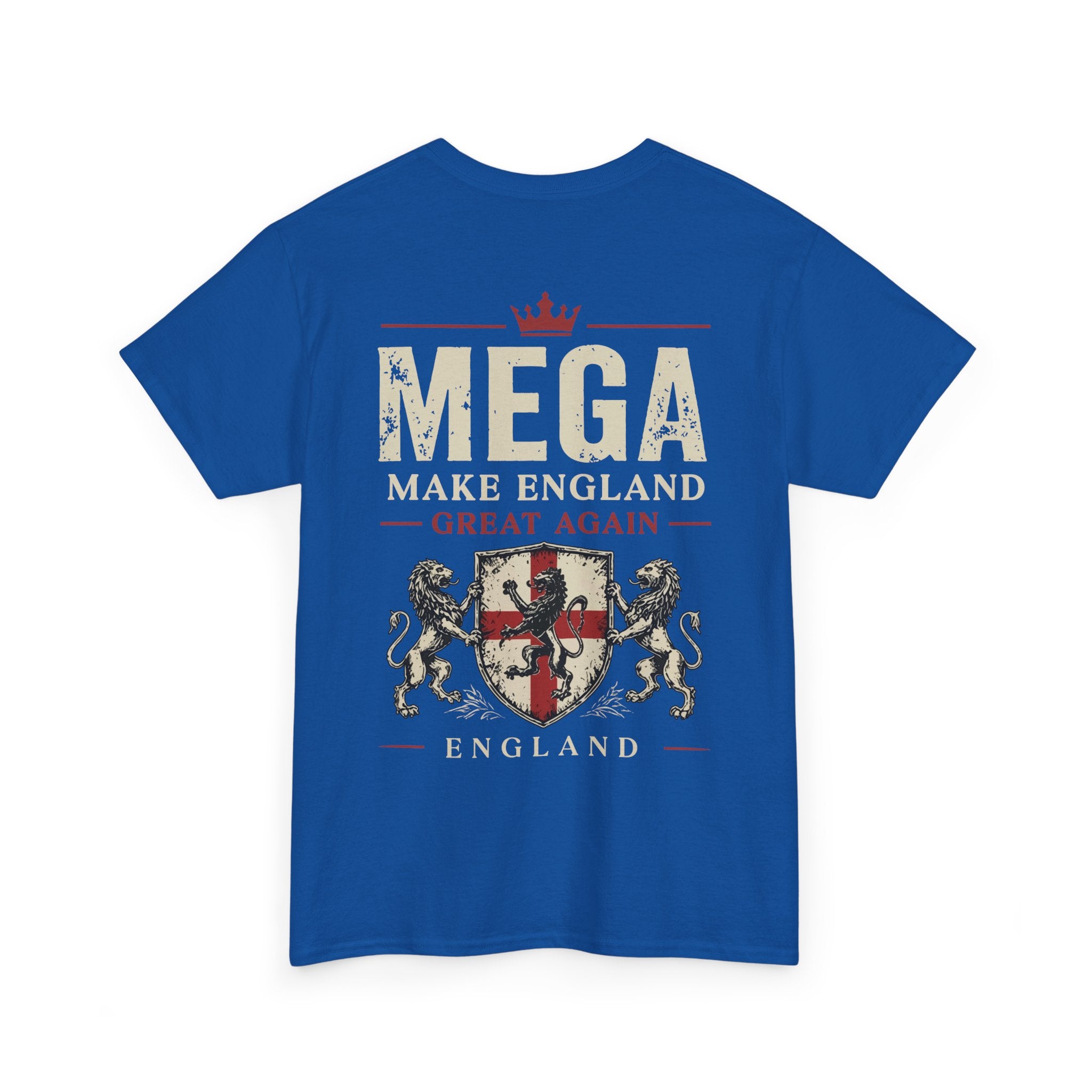 Mens MEGA Make England Great Again T‑Shirt — Union Jack Vintage Patriotic Tee