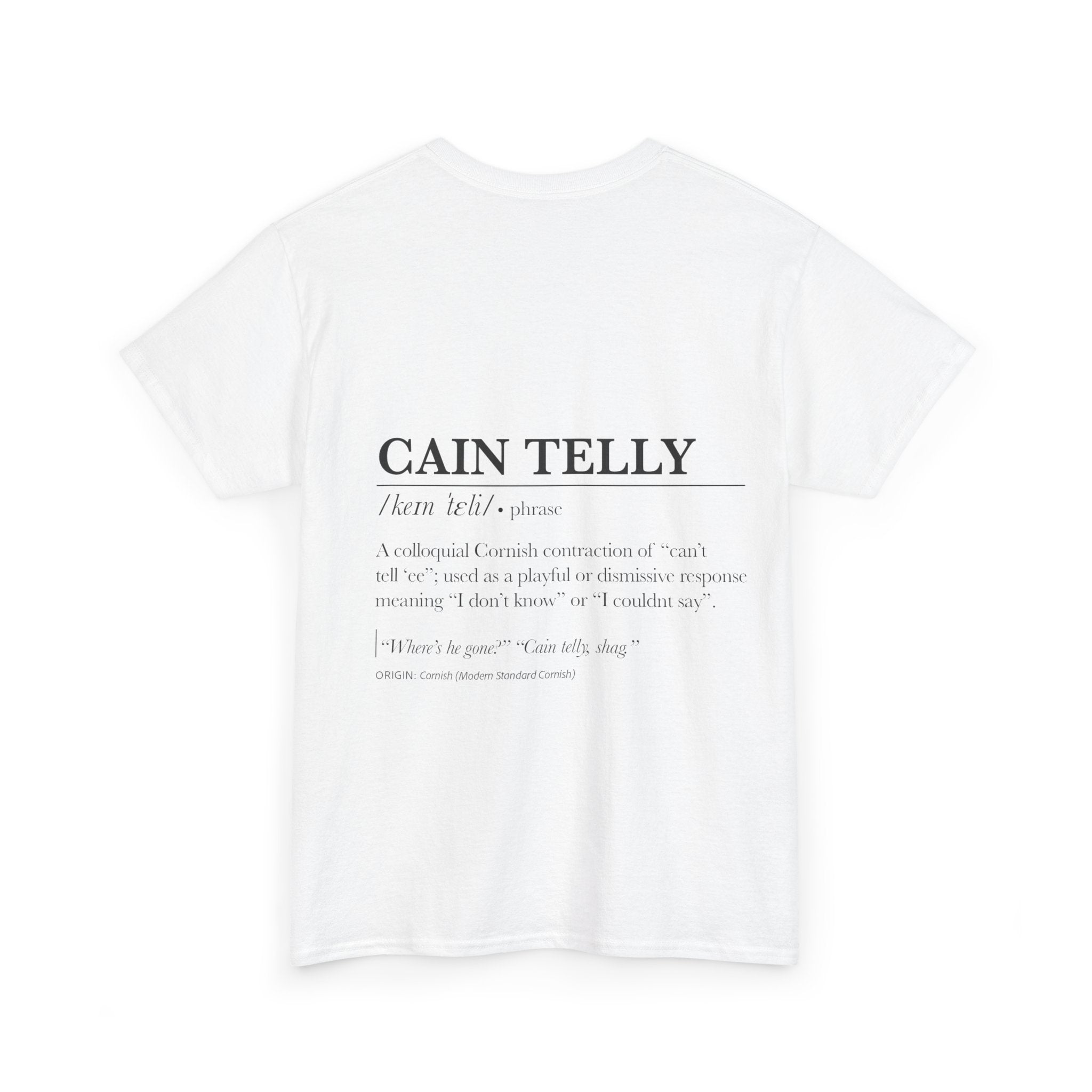 T-Shirt — 'Wasson Shag' Cornish Dictionary Unisex Tee