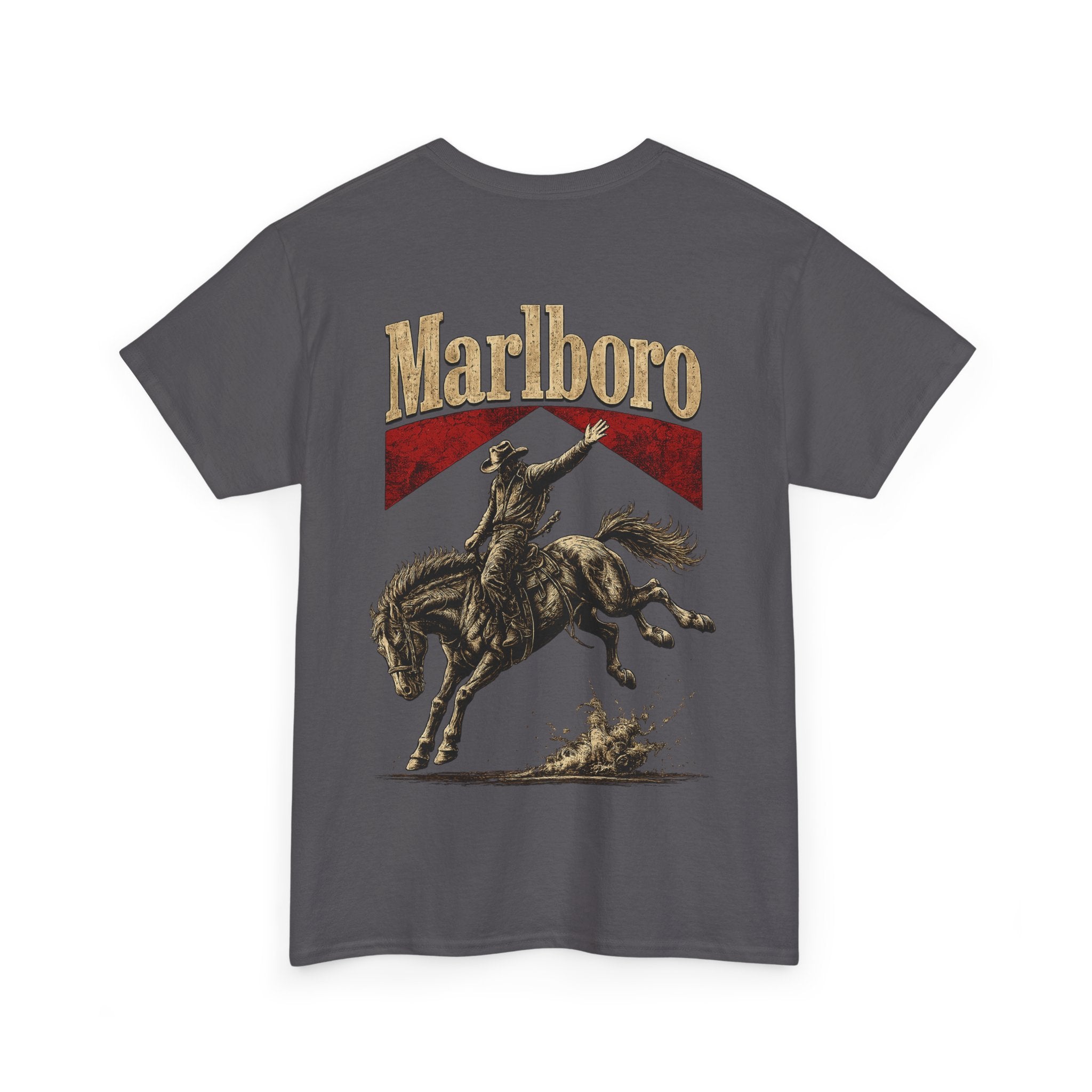 Vintage Marlboro Cowboy Rodeo T-Shirt —  Bucking Bronco Graphic Tee