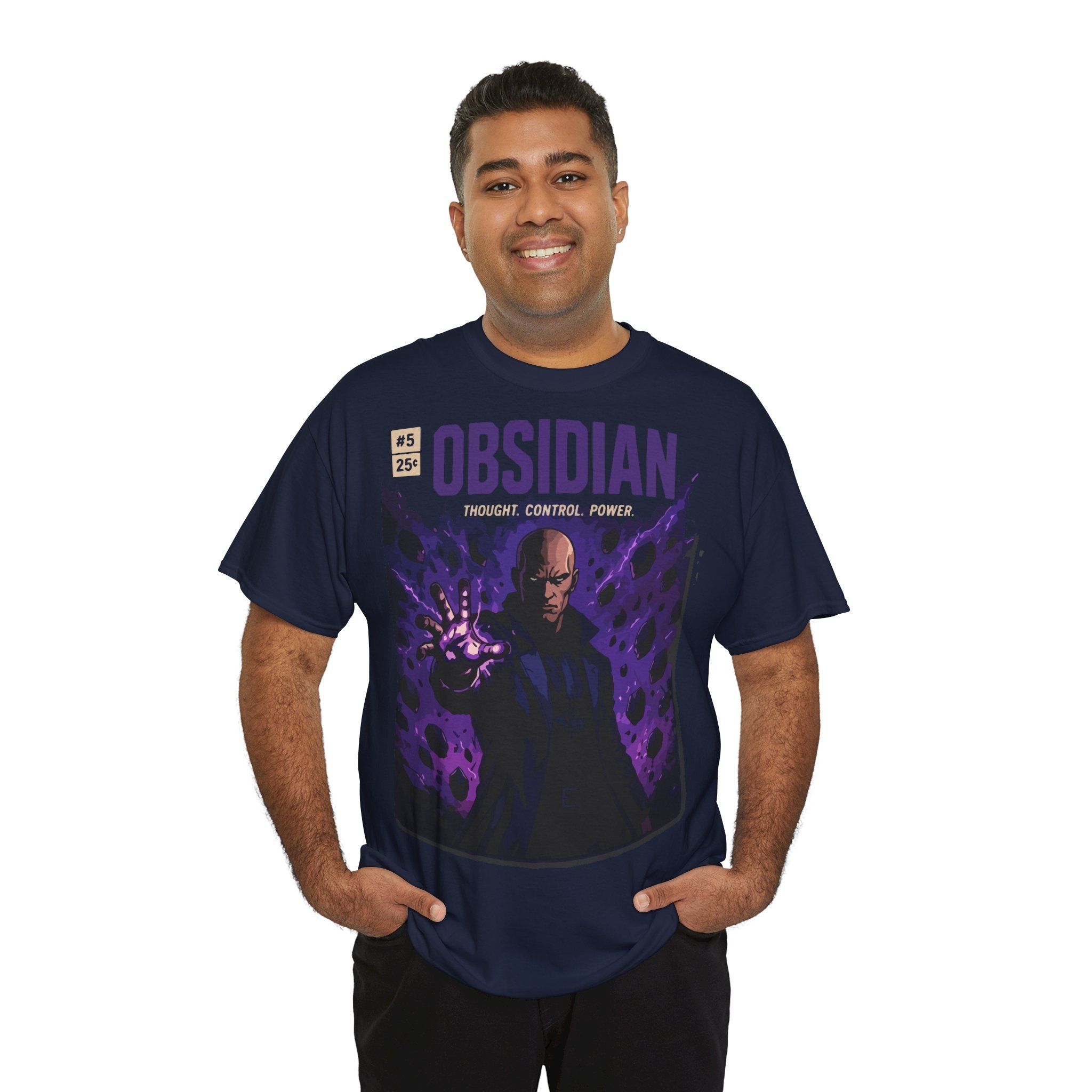 Obsidian Graphic Tee — Dark Magic Character Shirt