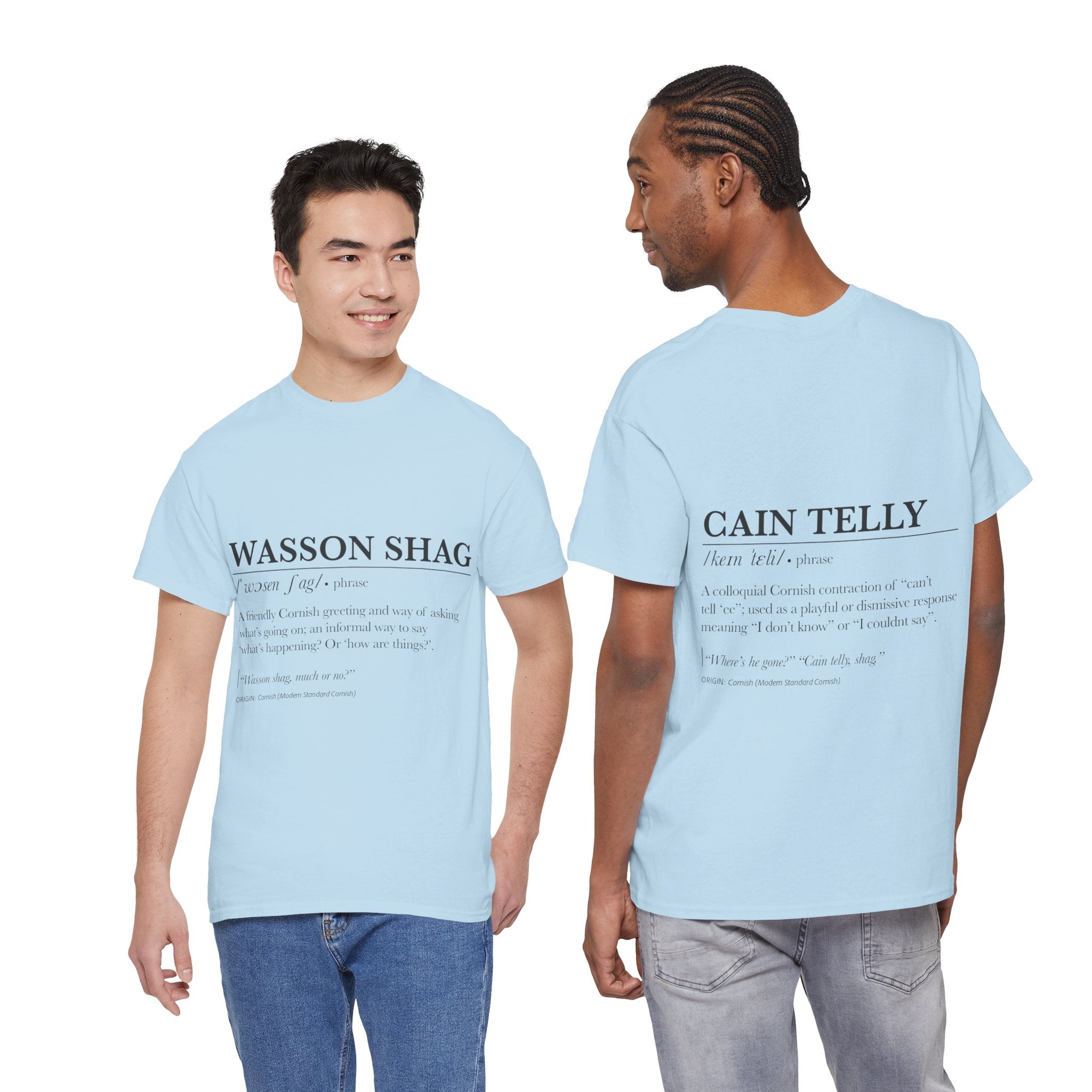 T-Shirt — 'Wasson Shag' Cornish Dictionary Unisex Tee