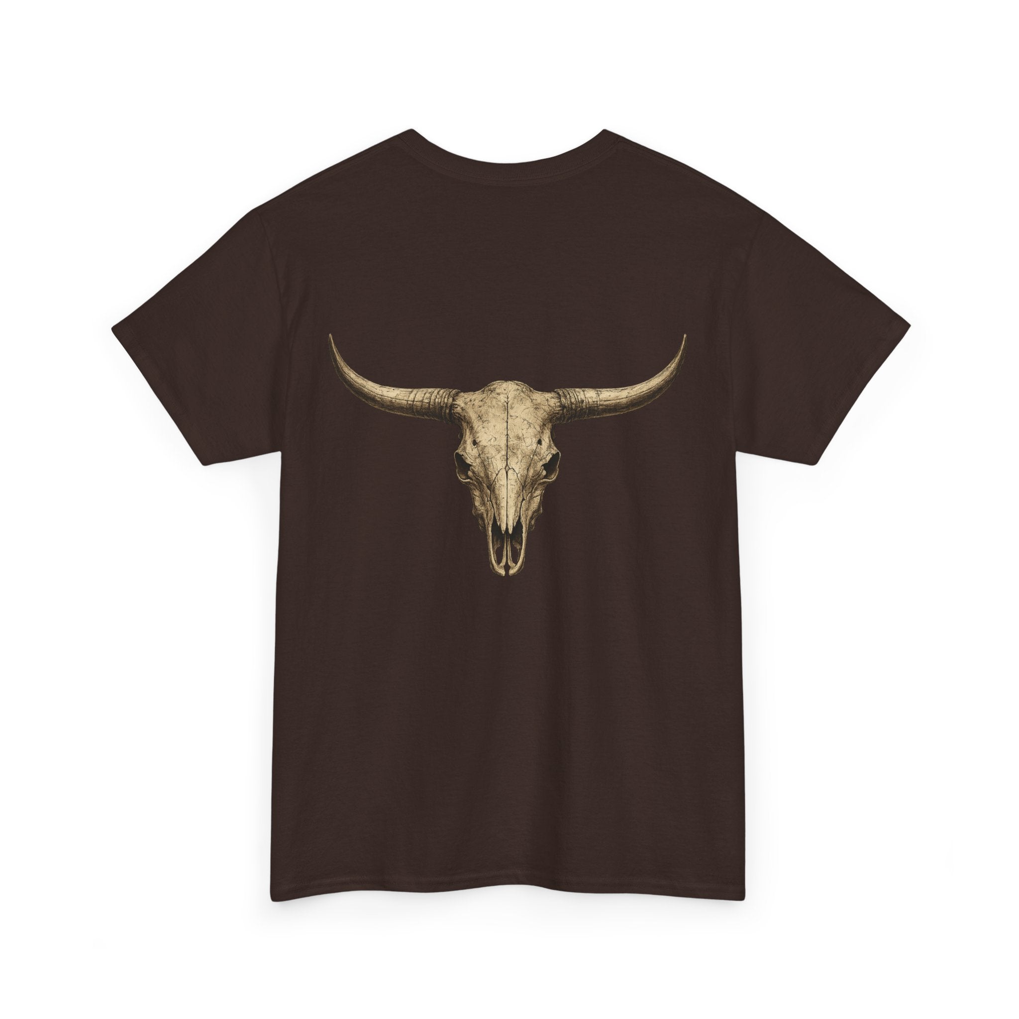 Cowboy Longhorn Skull T-Shirt — Western Ranch Graphic Tee