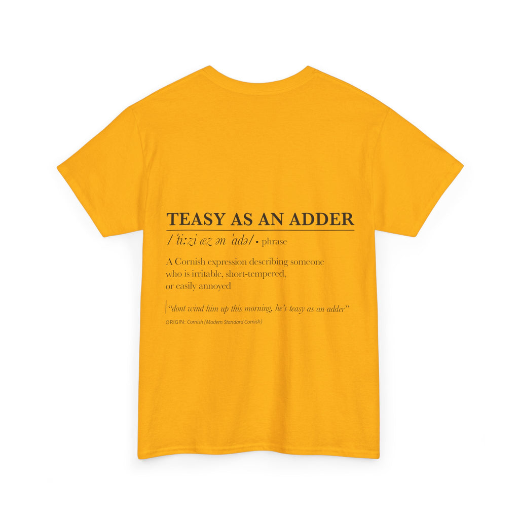 'Wossmarrwiddee / Teasy As An Adder' Cornish Dictionary Unisex Tee