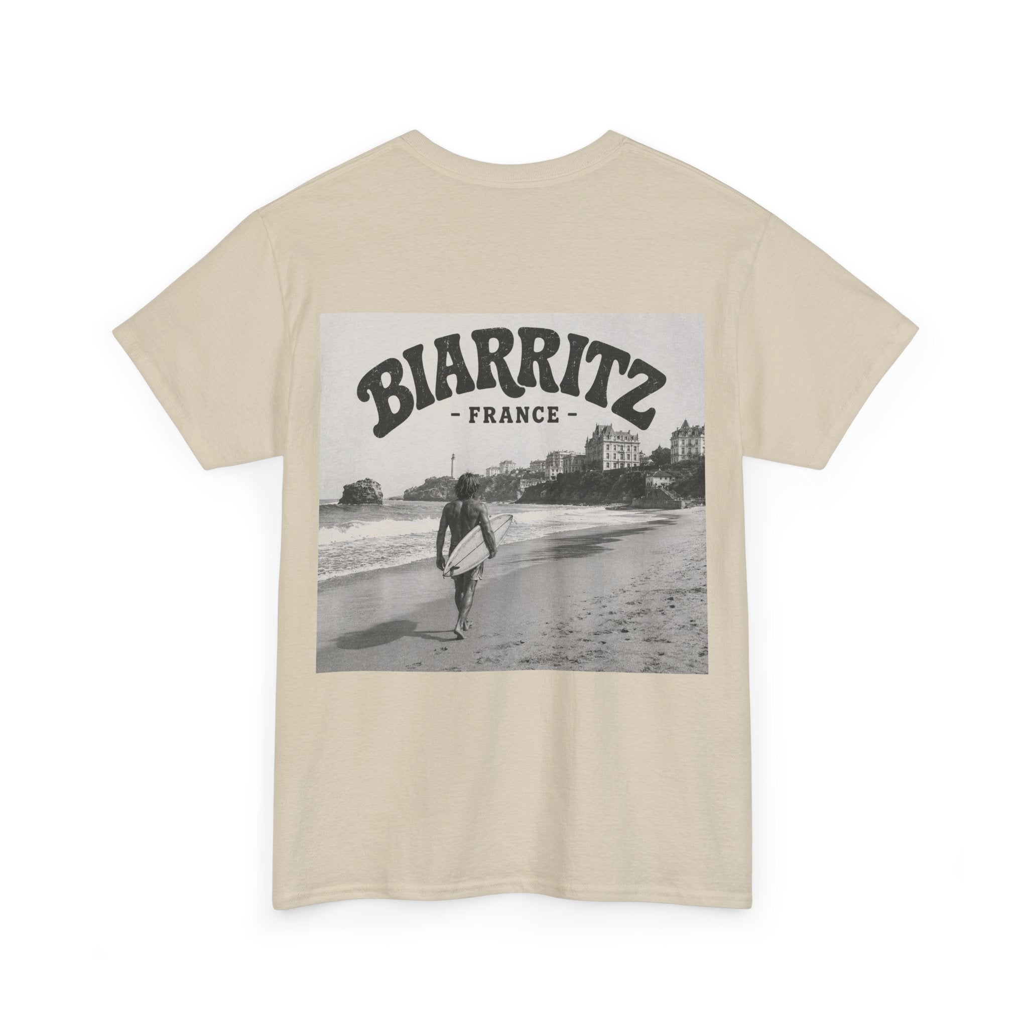 Vintage Biarritz Beach Surf Tee – Surf Town Classics T-Shirt