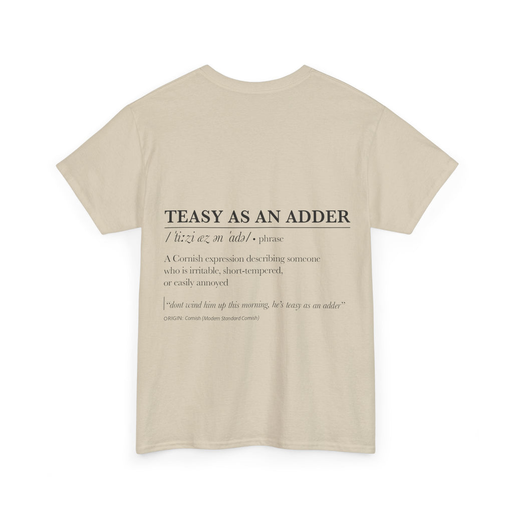 'Wossmarrwiddee / Teasy As An Adder' Cornish Dictionary Unisex Tee