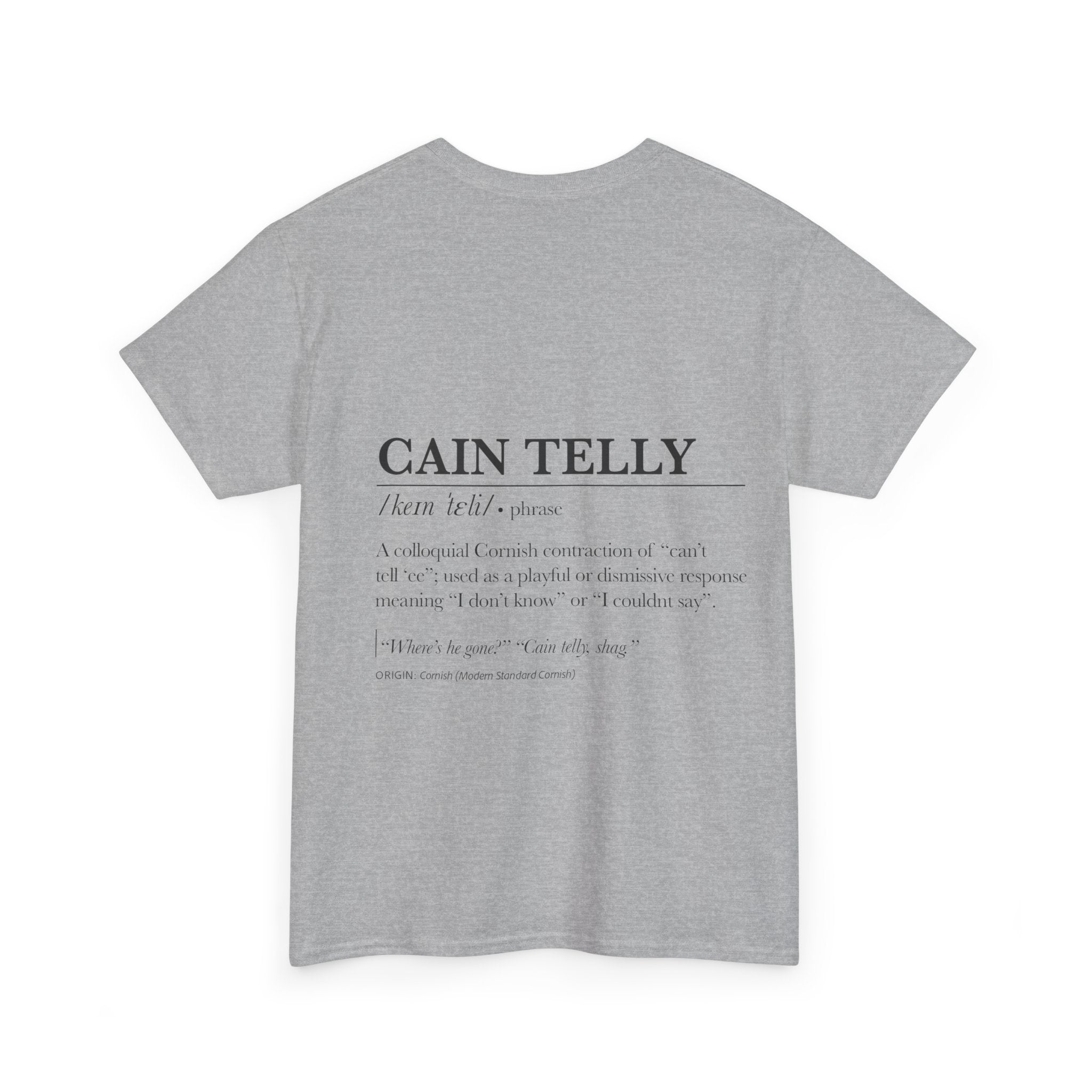 T-Shirt — 'Wasson Shag' Cornish Dictionary Unisex Tee