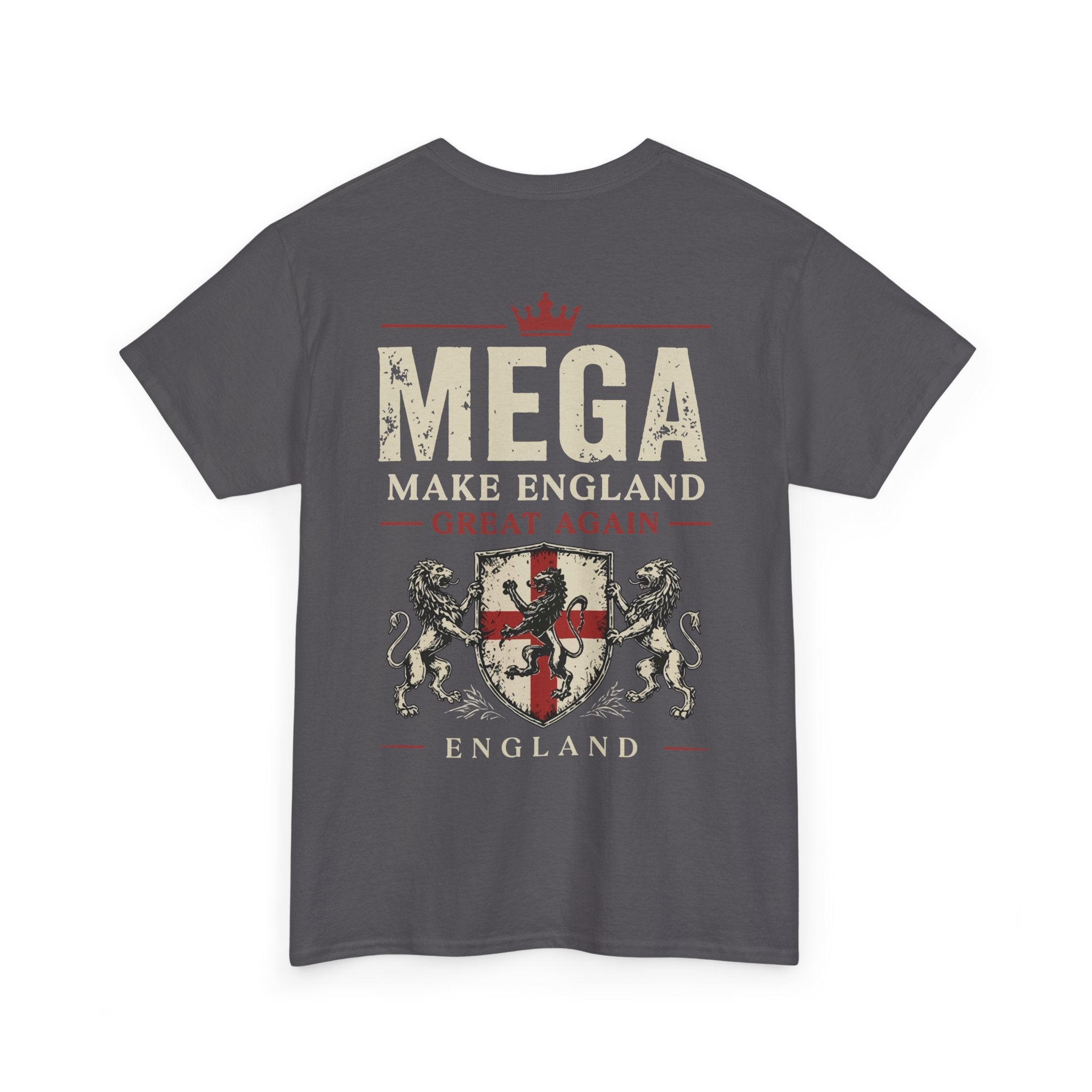 Mens MEGA Make England Great Again T‑Shirt — Union Jack Vintage Patriotic Tee