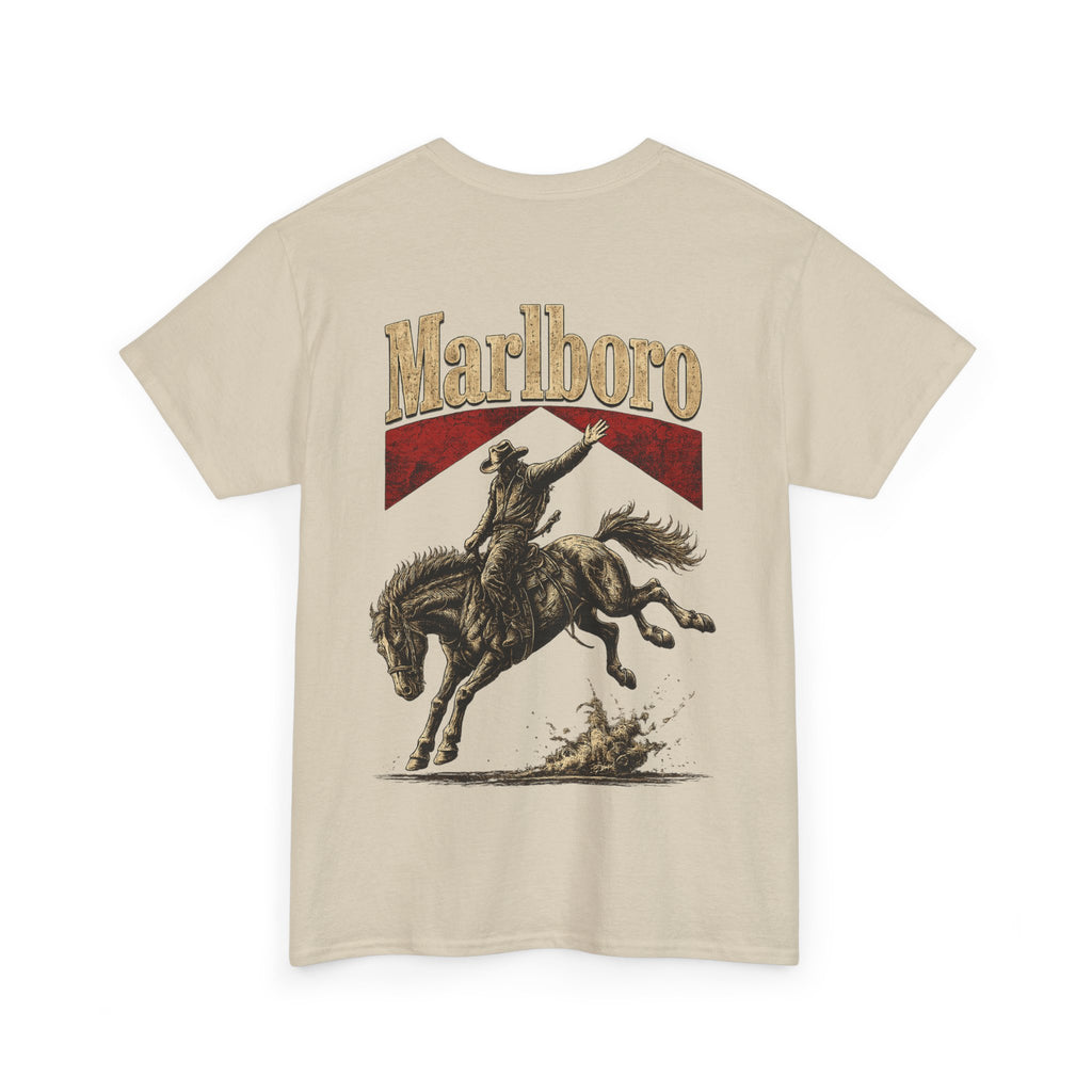 Vintage Marlboro Cowboy Rodeo T-Shirt —  Bucking Bronco Graphic Tee