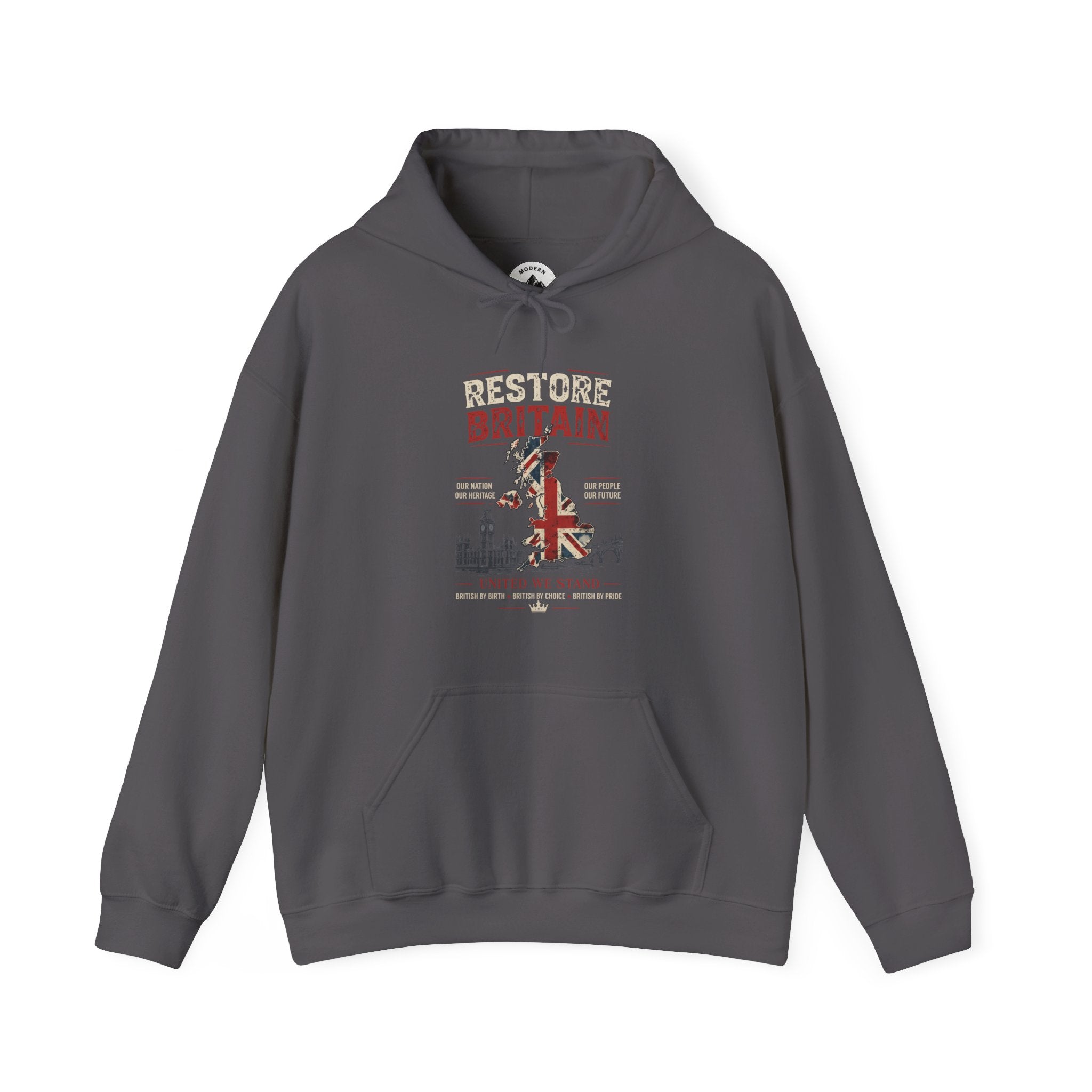 Restore Britain Hoodie — Union Jack Patriotic Graphic Hoodie