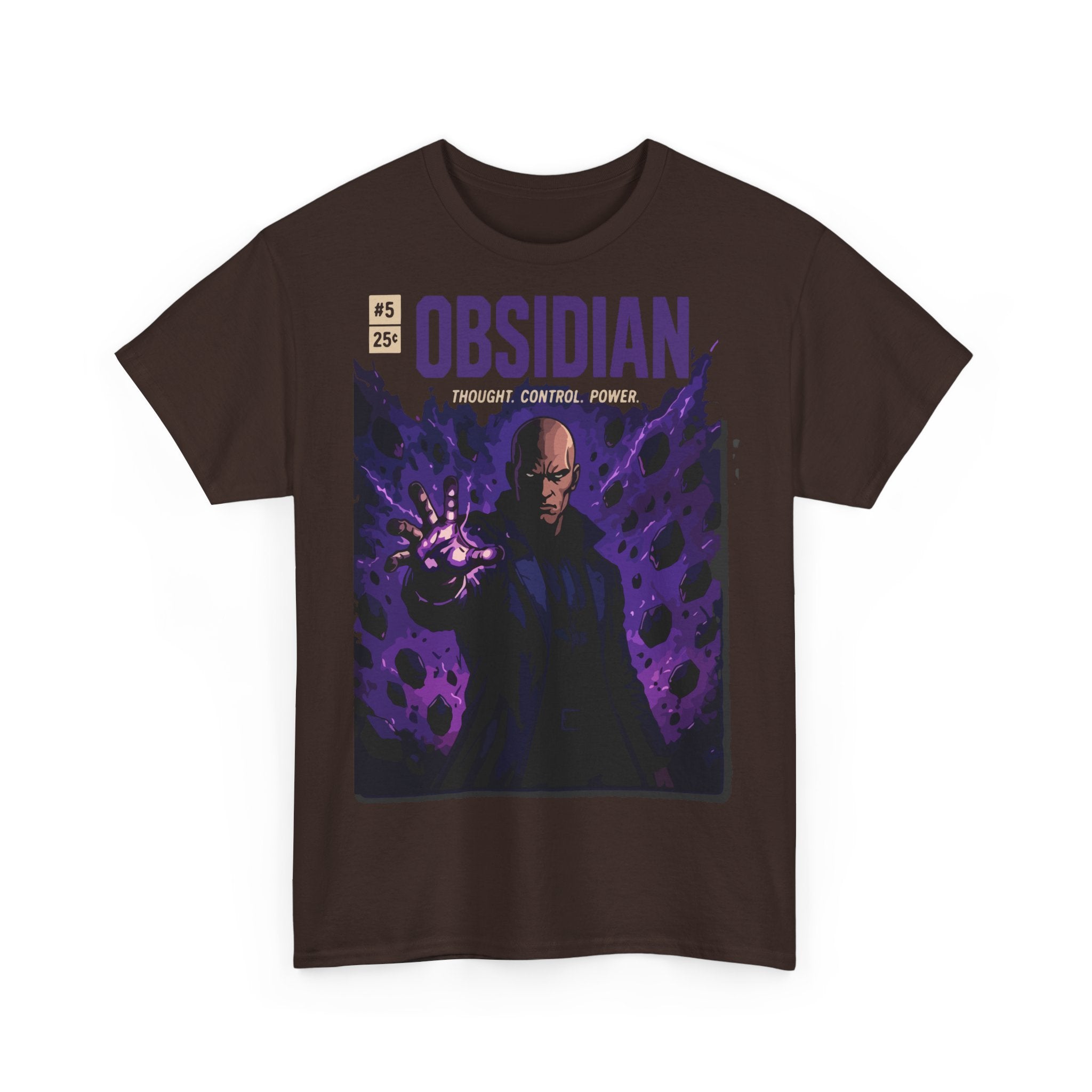 Obsidian Graphic Tee — Dark Magic Character Shirt