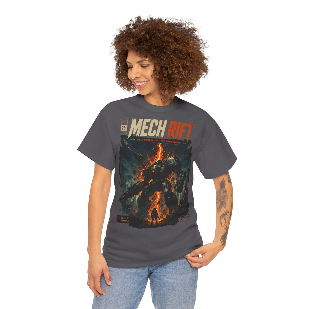 Mech Rift T‑Shirt — Sci‑Fi Mecha Poster Tee
