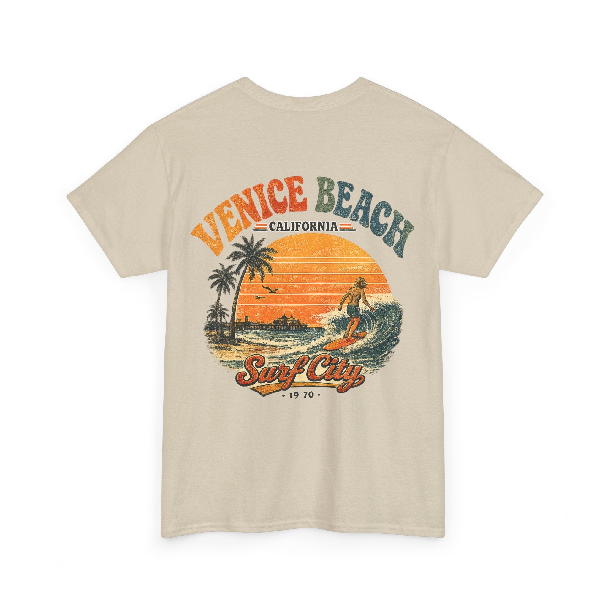 Venice Beach 1970's Surf Tee — Vintage Surf City Graphic T-Shirt