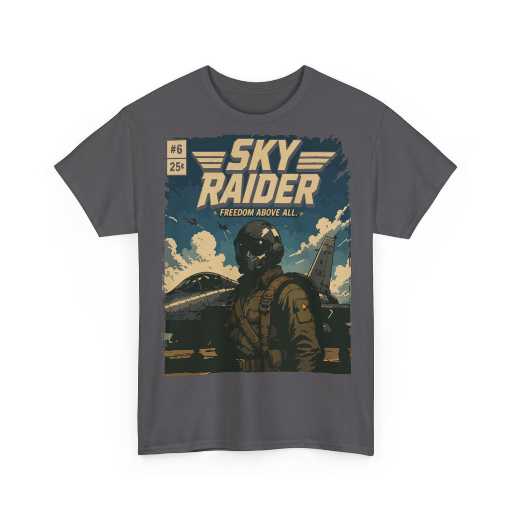 Sky Raider Pilot Graphic Tee — Vintage Aviation T-Shirt