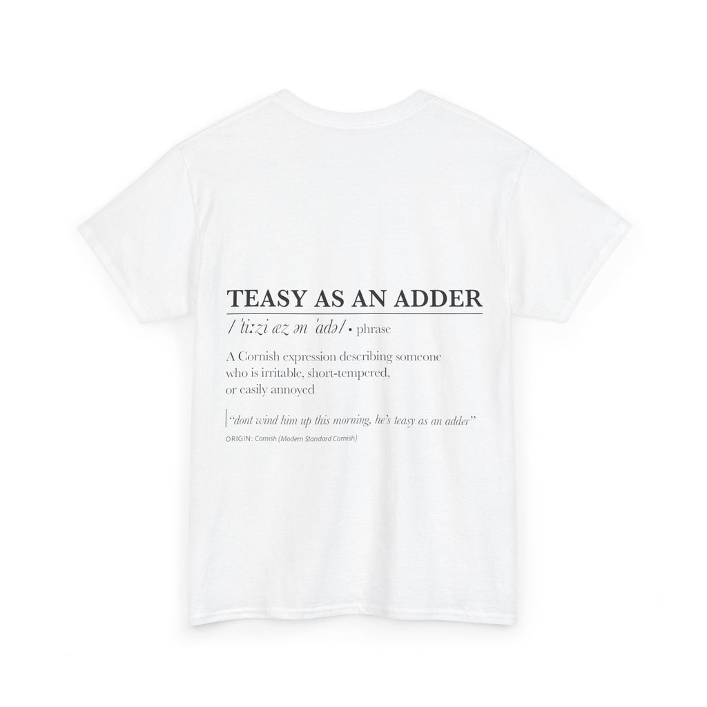'Wossmarrwiddee / Teasy As An Adder' Cornish Dictionary Unisex Tee