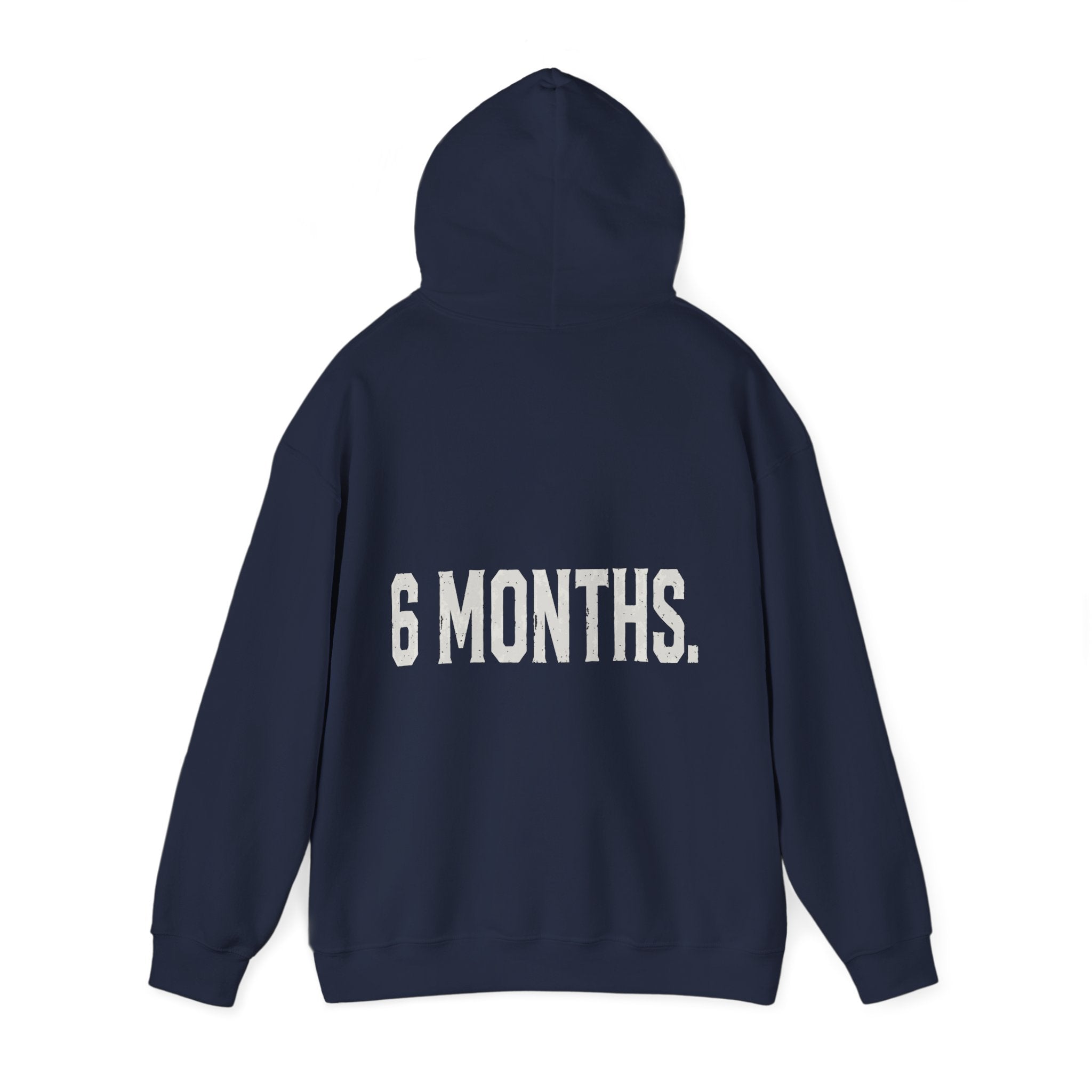 Conspiracy vs Truth Hoodie – Front Quote & “6 Months.” Back Graphic