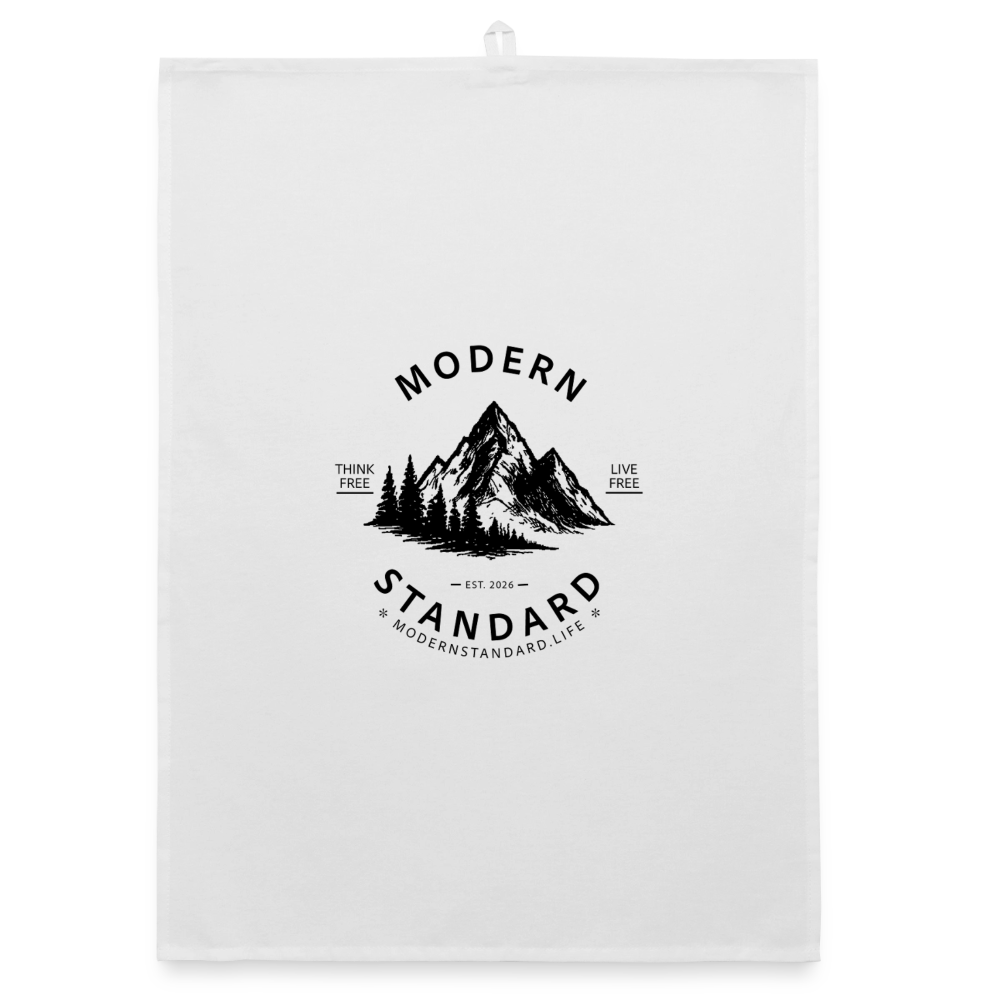 Modern Standard Organic dish towel - white