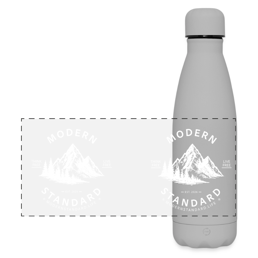 Matte Panoramic Thermal Bottle 500 ml - grey