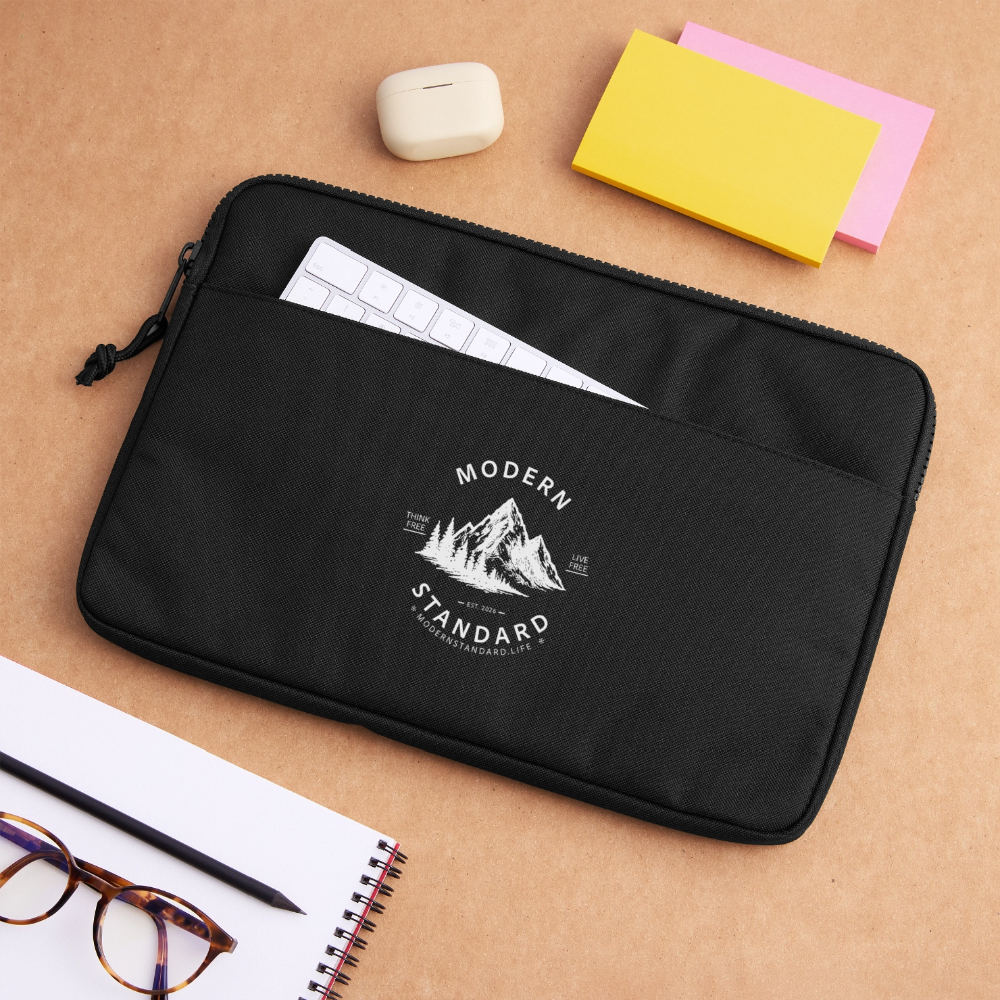 Modern Standard Laptop padded sleeve13" - black