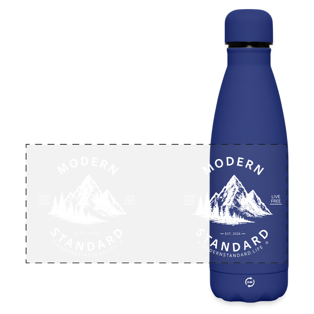 Matte Panoramic Thermal Bottle 500 ml - dark blue 