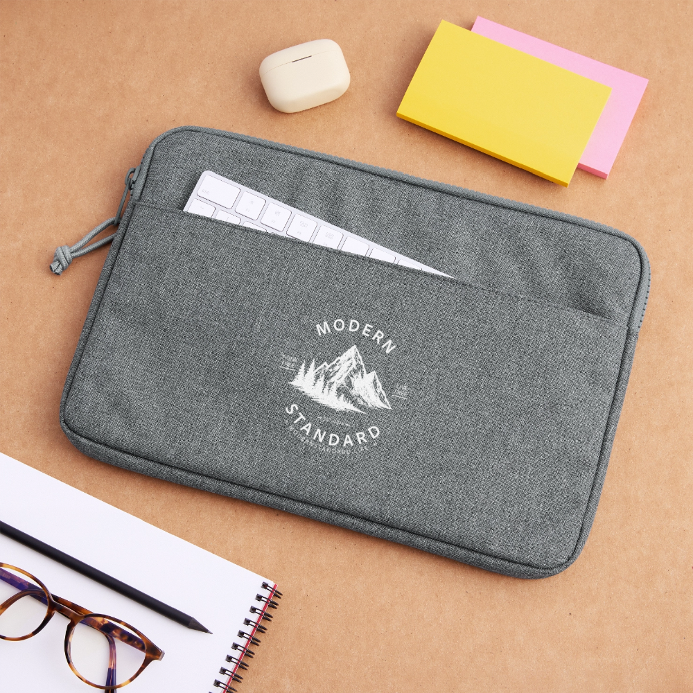 Modern Standard Laptop padded sleeve13" - heather grey