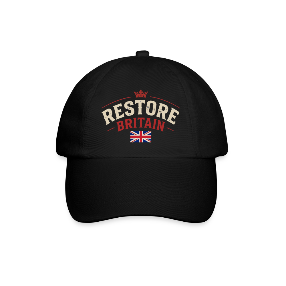 Restore Britain Baseball Cap - black/black