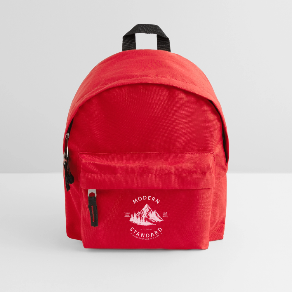 Modern Standard 9ltr School Backpack - red