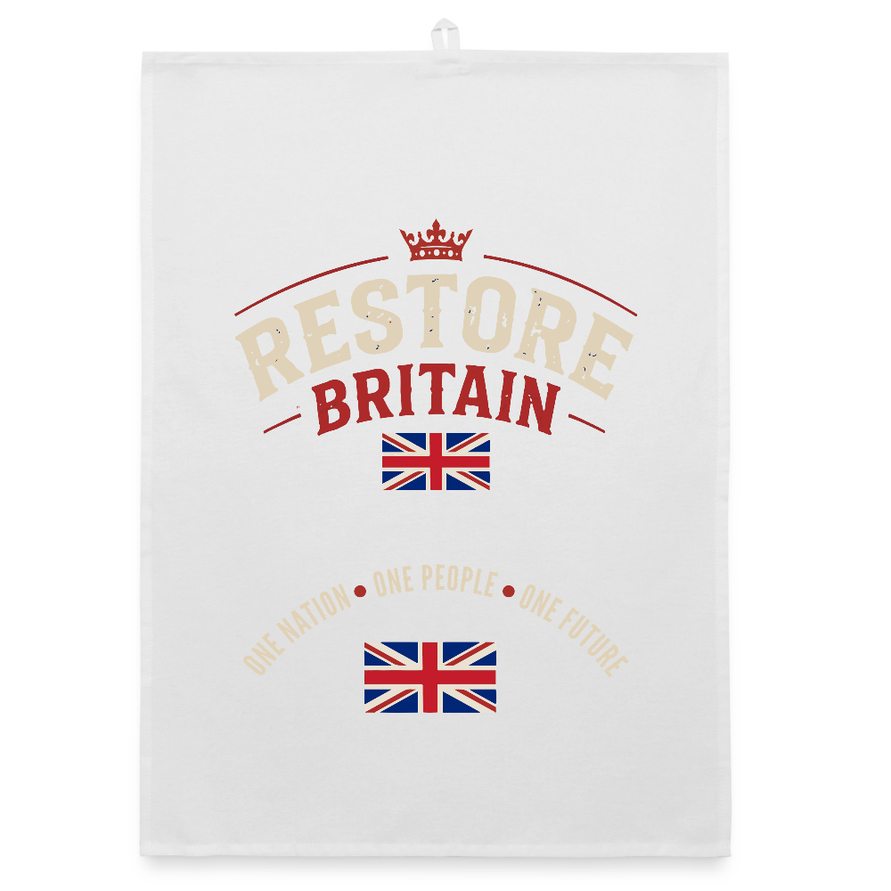 Restore Dishes Organic dish towel - white