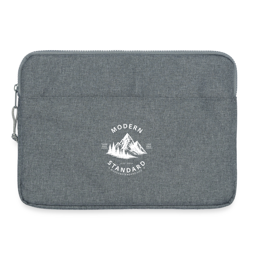 Modern Standard Laptop padded sleeve 15" - heather grey