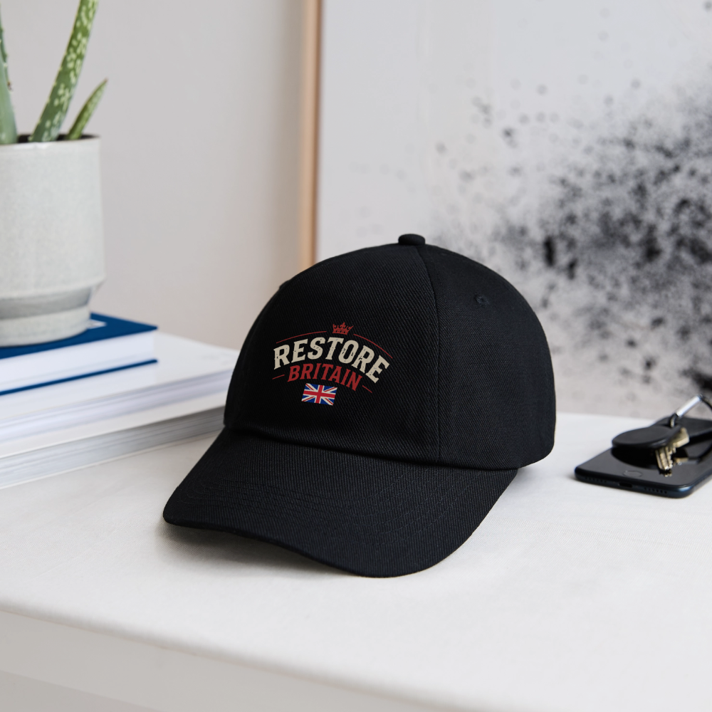 Restore Britain Baseball Cap - black/black