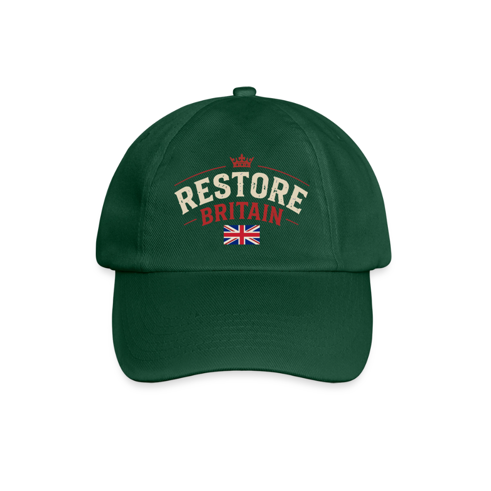 Restore Britain Baseball Cap - bottle green