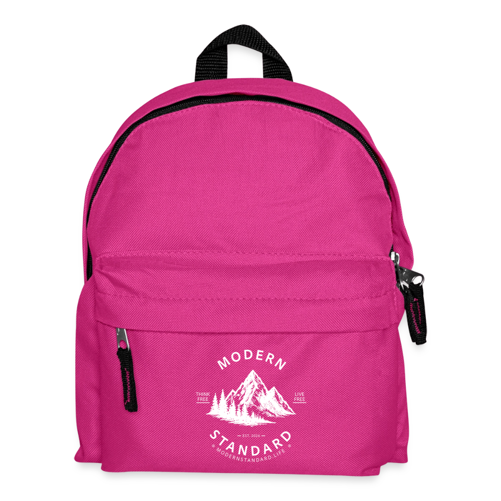 Modern Standard 9ltr School Backpack - fuchsia