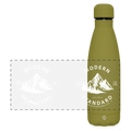 Matte Panoramic Thermal Bottle 500 ml - olive green 