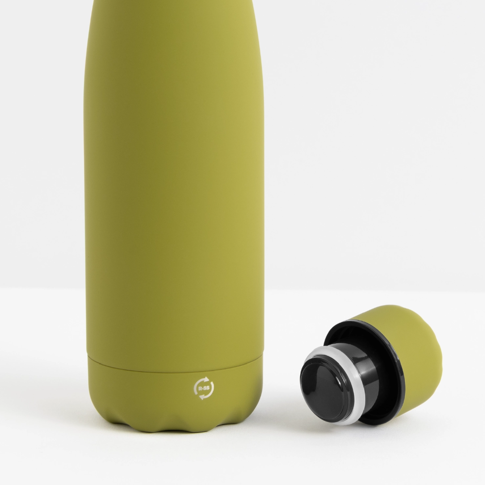 Matte Panoramic Thermal Bottle 500 ml - olive green 