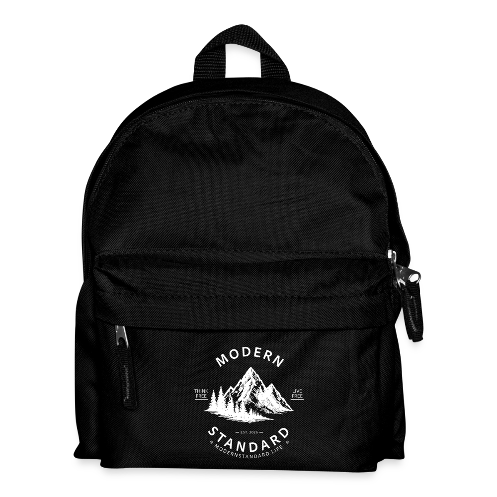 Modern Standard 9ltr School Backpack - black