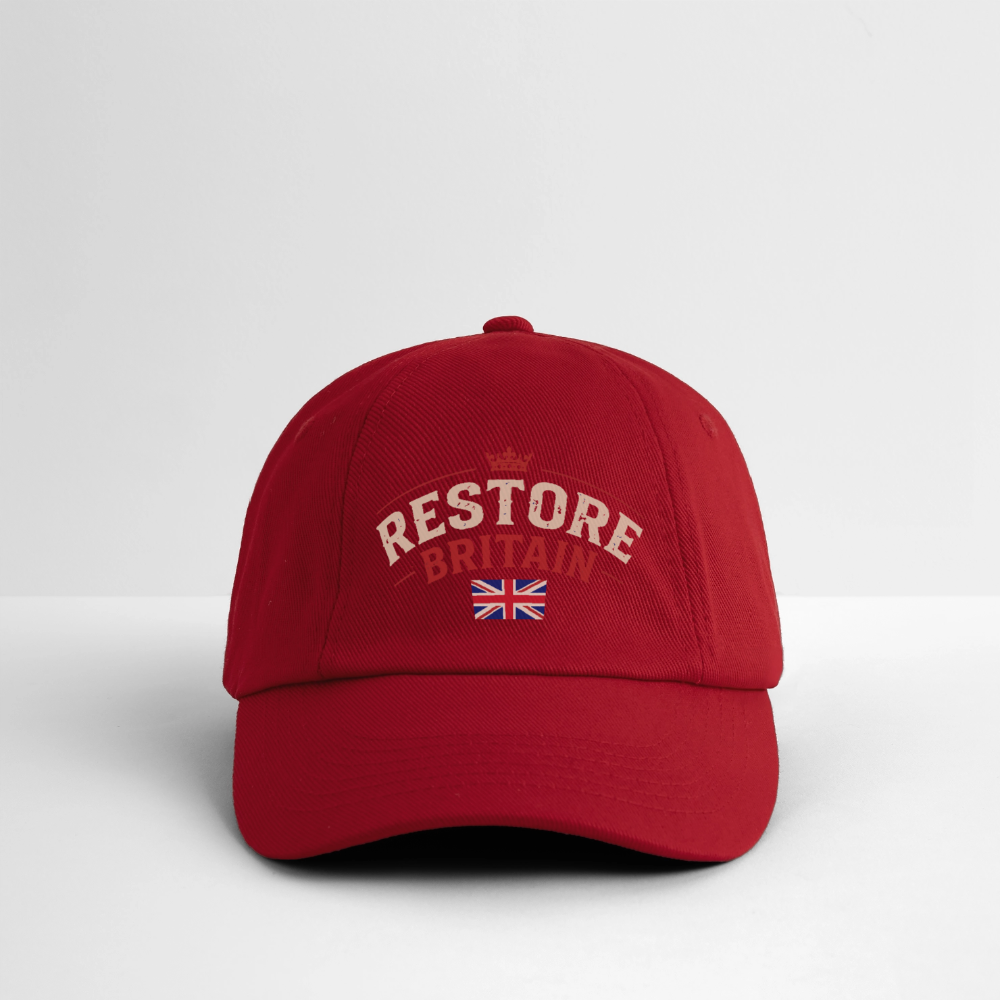 Restore Britain Baseball Cap - classic red