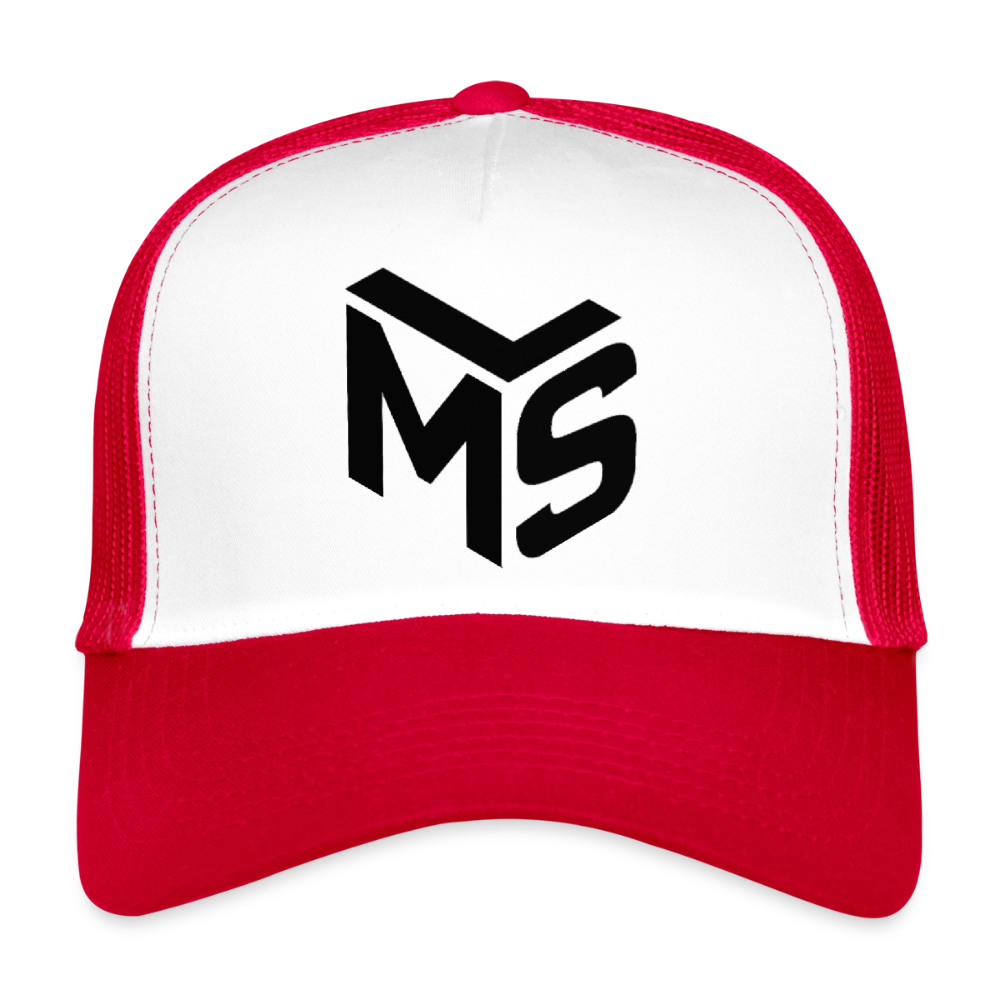 MSL Trucker Cap - white/red