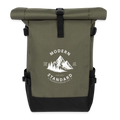 Roll Top Backpack - olive/black
