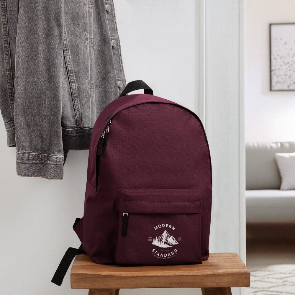 Modern Standard 15ltr Backpack - burgundy