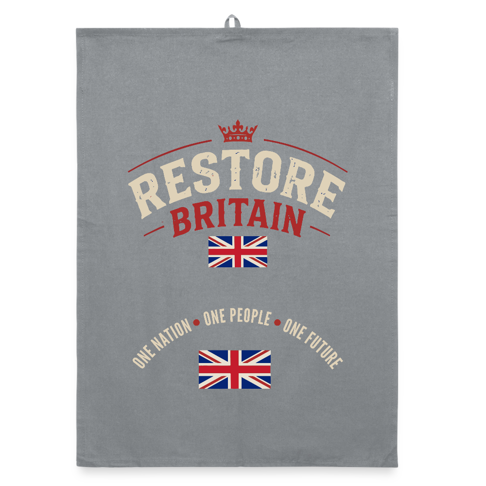Restore Dishes Organic dish towel - grey