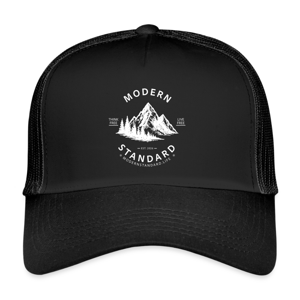 Modern Standard Trucker Cap - black/black